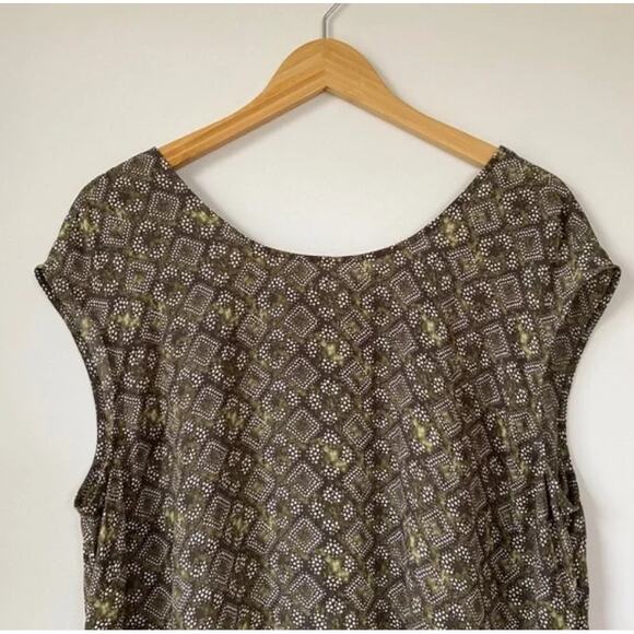 NEW Sejour Sheer Geometric Print Blouse 14W - Picture 2 of 5